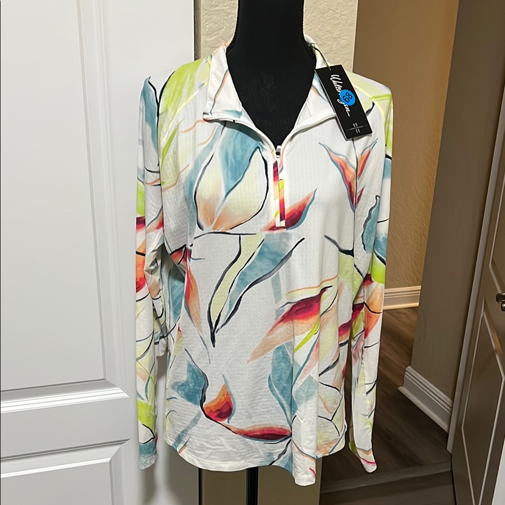 Walter Hagen Colorful Floral Women's Top